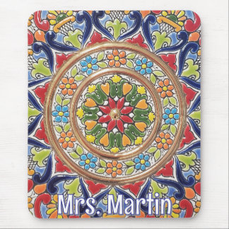 Mousepad Azulejo Espanhol Vintage Personalizável