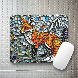 Mousepad Azulejo mosaico Fox Willife Art