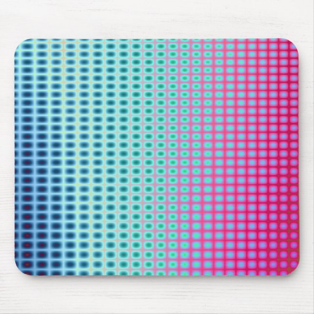 Mousepad Azulejos abstratos vibrantes (Frente)