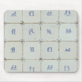 Mousepad Azulejos Azuis Delft Neerlandeses