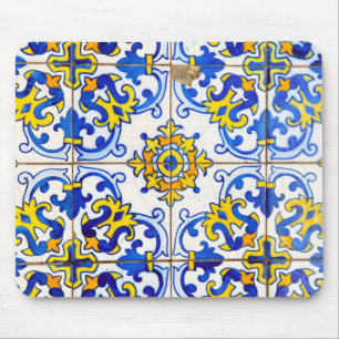 Mousepad Azulejos Azulejos de cerâmica portugueses