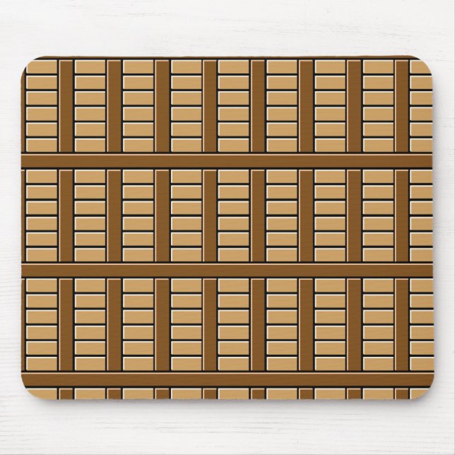 Mousepad Azulejos castanhos (Frente)
