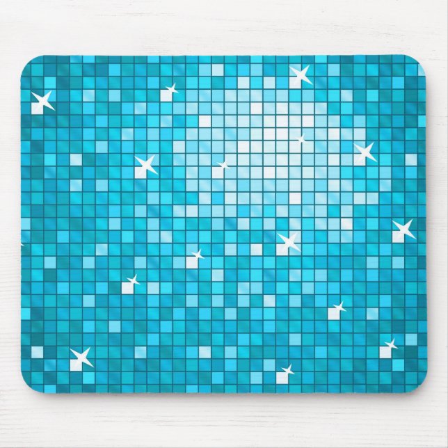 Mousepad Azulejos de Disco Horizontal (Frente)
