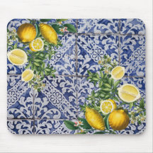 Azulejos de Verão de Portugal com limões mediterrâ