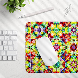 Mousepad Azulejos do Mediterrâneo, Azulejos de Tinta Álcool