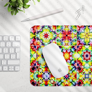 Mousepad Azulejos do Mediterrâneo, Azulejos de Tinta Álcool