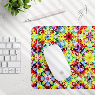 Mousepad Azulejos do Mediterrâneo, Azulejos de Tinta Álcool