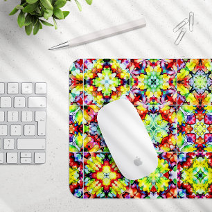 Mousepad Azulejos do Mediterrâneo, Azulejos de Tinta Álcool