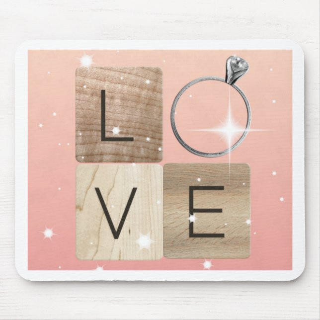 Mousepad Azulejos L-o-v-e (Frente)