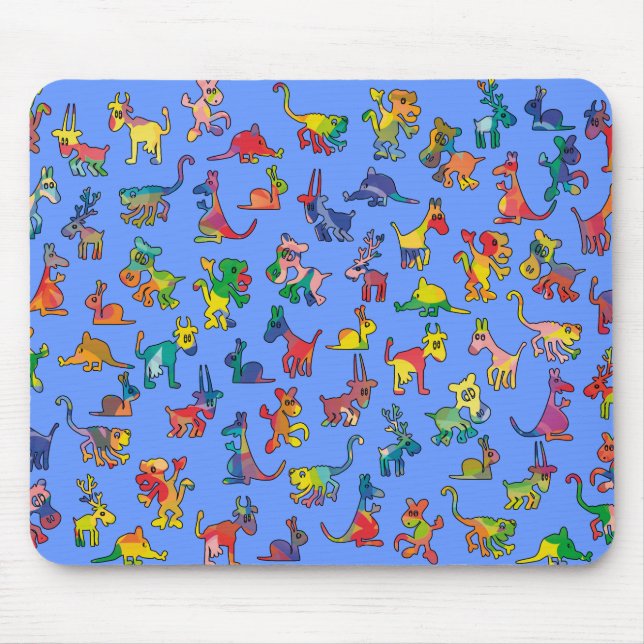 Mousepad Azulejos-Padrão de abstrato (Frente)
