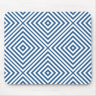 Mousepad Azure Diamond Chevron
