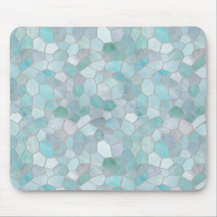 Mousepad Azure Verdigris Mosaico