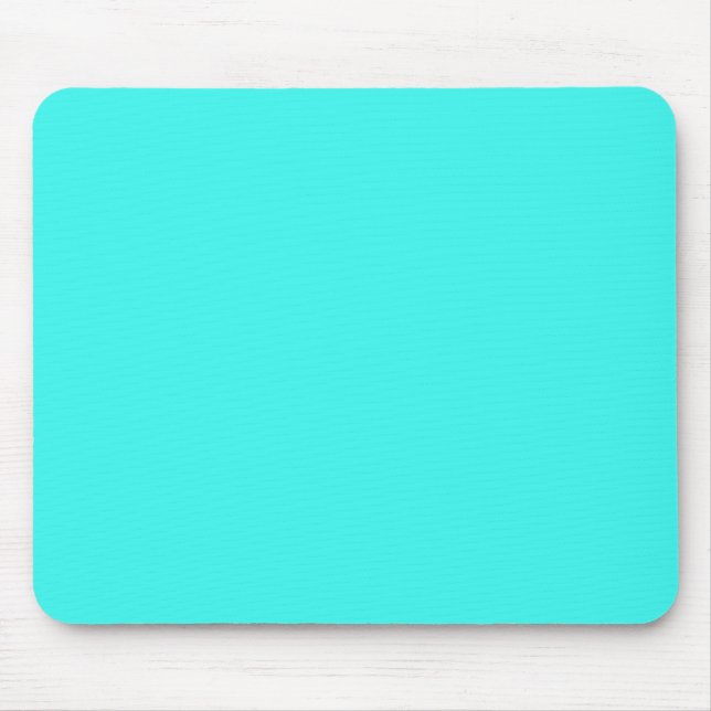 Mousepad B14 Cor de Turquesa Azul Aqua Entusiástica (Frente)