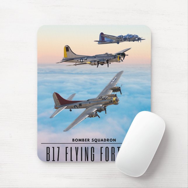 MOUSEPAD B-17 BOMBRA DE FORTALHO-VOADOR (Com mouse)