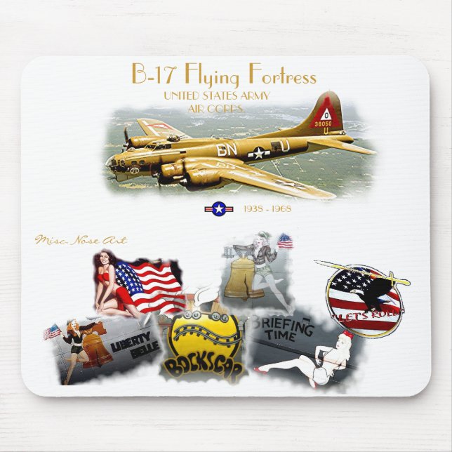 Mousepad B-17 FORTALETA, Misc. Nose Art (Frente)