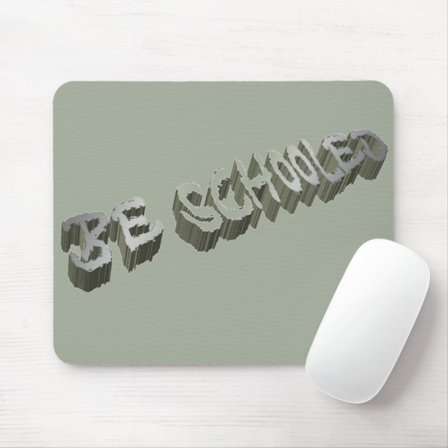 Mousepad B. Cinzas escolares — Branco (Com mouse)