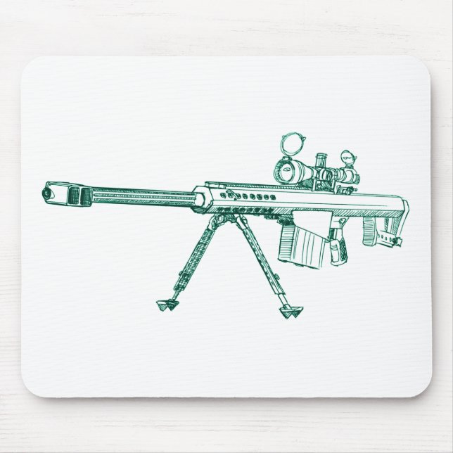 Mousepad B M107 um esboço de 50 cal (Frente)