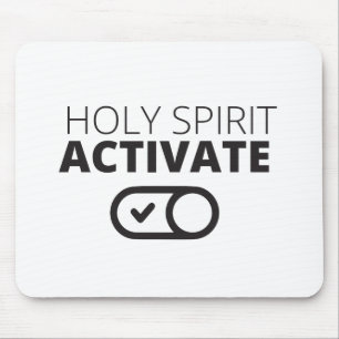 Mousepad B/W Espírito Santo Ativar Ícone Gospel Gráficos
