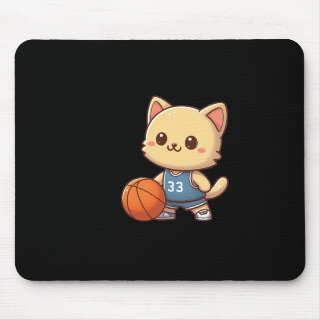 Mousepad Ba Gato de Basquete (Frente)