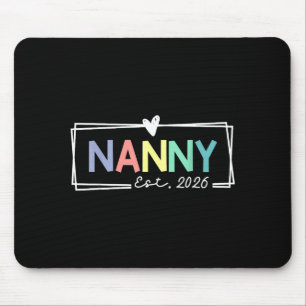 Mousepad Babá Est 2026 Promovida a Avó 2026 Para Avó