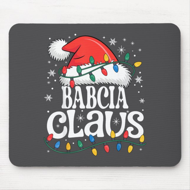 Mousepad Babcia Claus Funny Xmas Christmas Grandma Holiday  (Frente)