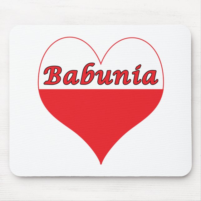 Mousepad Babunia Polonês Heart (Frente)