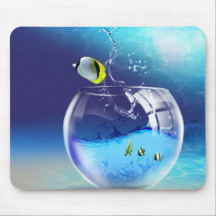 Mousepad Bacia dos peixes no tapete do rato da parte