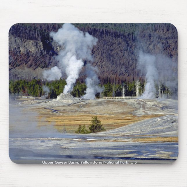Mousepad Bacia superior do geyser, parque nacional de (Frente)