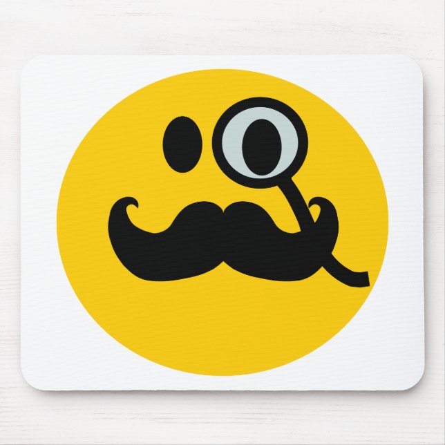 Mousepad Backgrnd customizável do Monocle & do bigode) (Frente)