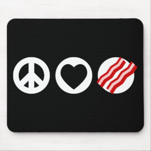 Mousepad Bacon do amor da paz