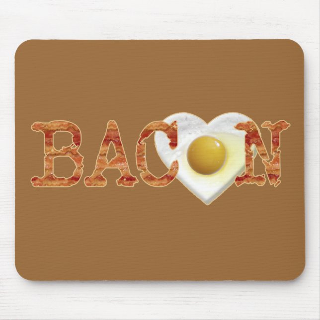 Mousepad Bacon LOVE (Frente)