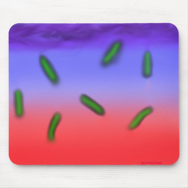 Mousepad Bactéria térmica verde (Frente)