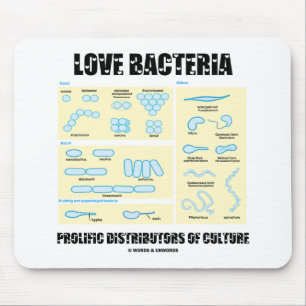 Mousepad Bacterias Do Amor Distribuidores Prolíficos Da Cul