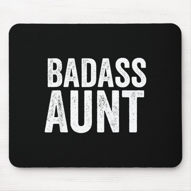 Mousepad Bad Aunt Gift Funny New Aunt Idea New Niece Nephew (Frente)