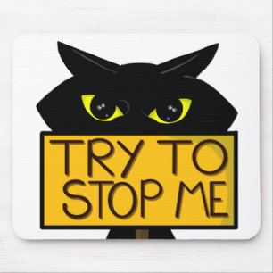 Mousepad Bad Boogie -O Gato- "Tente" Almofadas de Rato engr