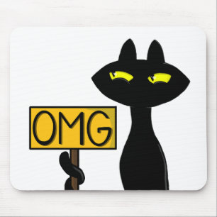 Mousepad Bad Boogie -O Gato- "Uau" Almofadas de Rato engraç