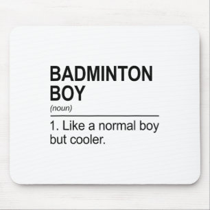 Mousepad Badminton Boy Noun Definition Shuttle Badminton Pl