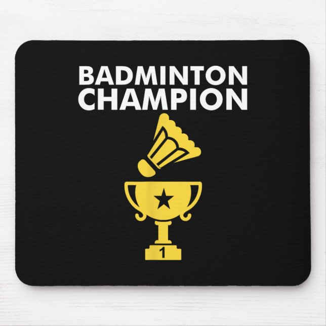 Mousepad Badminton Champion Birdie Roupa (Frente)