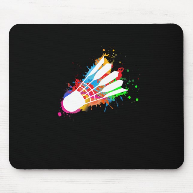 Mousepad Badminton Colorida Shuttle (Frente)