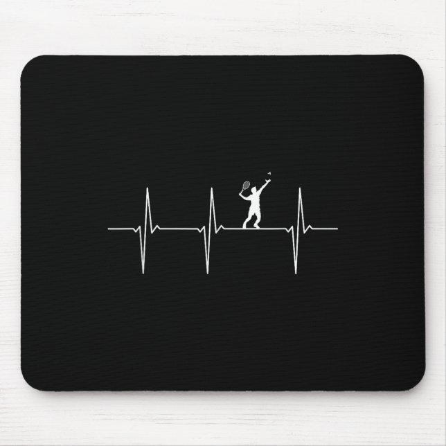 Mousepad Badminton Ecg Frequência Do Pulso Do Pulso Do Puls (Frente)