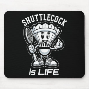 Mousepad Badminton Forever Cartoon Shuttle E Racket Graph