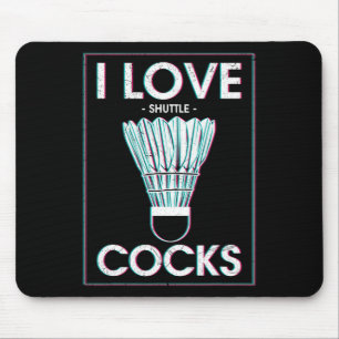 Mousepad Badminton I Love S Badminton Jogador De Badminton