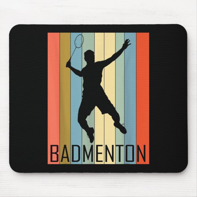 Mousepad Badminton - Jogador de Badminton  (Frente)