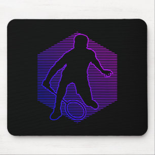 Mousepad Badminton Jogador de Badminton Homens Mulheres Pet