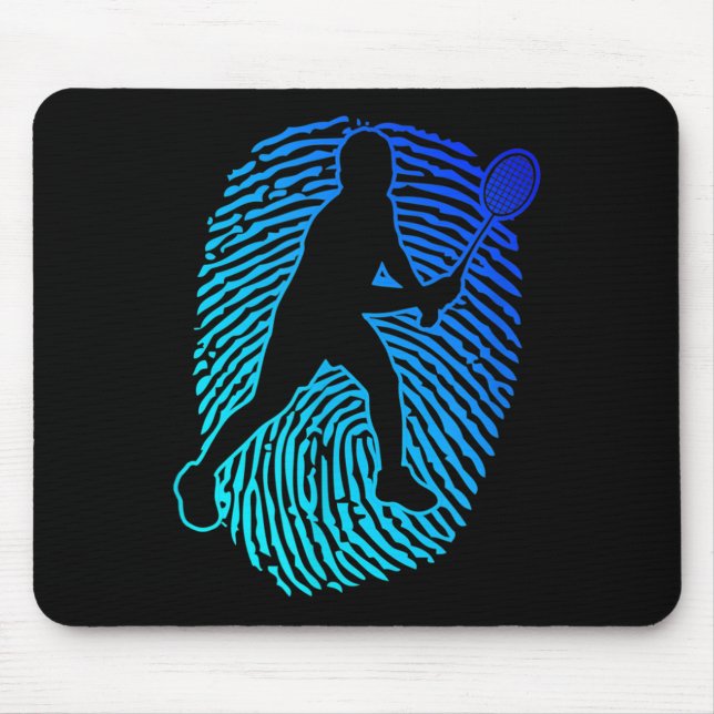 Mousepad Badminton Jogador de Badminton Squash Volante  (Frente)