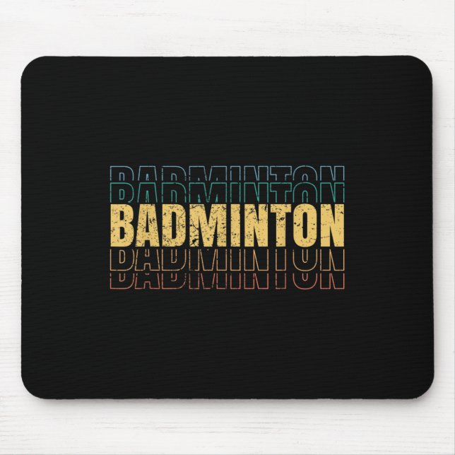Mousepad Badminton Love Team Player Coach  (Frente)