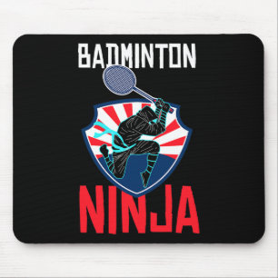 Mousepad Badminton Ninja Camisa Encantada Badminton Player