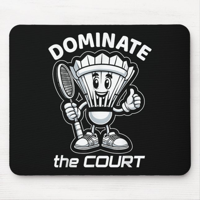 Mousepad Badminton Para Sempre Cartoon Shuttle E Grafismo D (Frente)