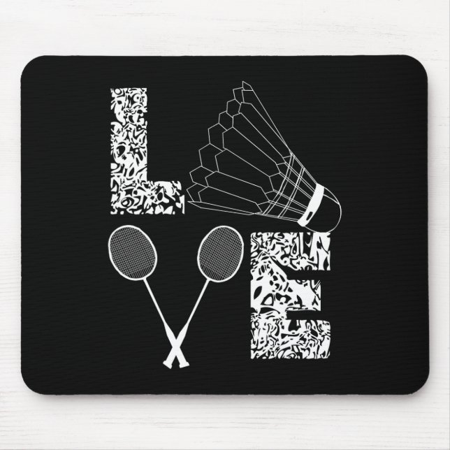 Mousepad Badminton Player Badminton Lover Shuttle (Frente)