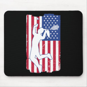 Mousepad Badminton Player Badminton Usa Team Treinador Amer